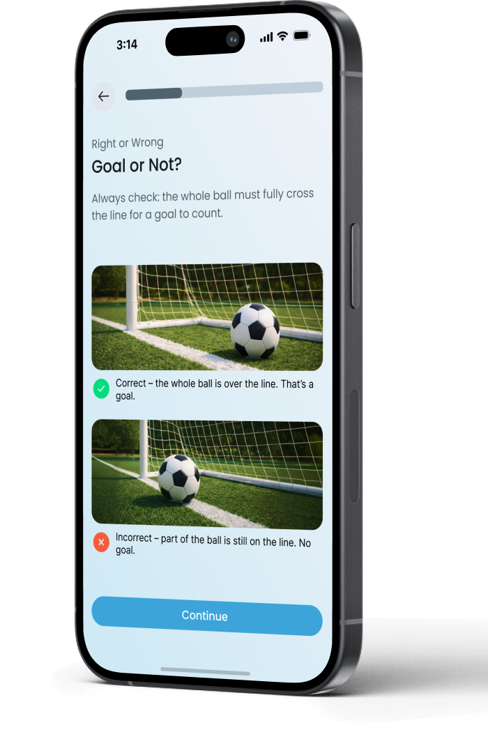 RulePlay app on phone